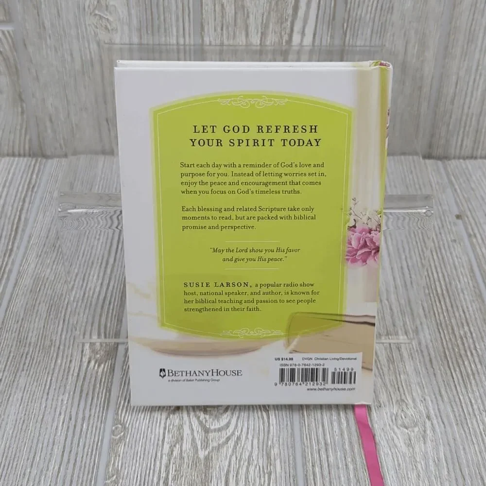 Susie Larson Blessings in the Morning Prayerful Encouragment Hardcover Book New